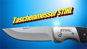 Stihl Taschenmesser aus Edelstahl