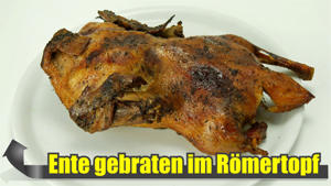  Ente gebraten im Rmertopf