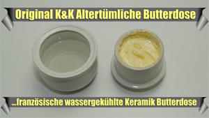 original franzsische wassergekhlte Keramik Butterdose