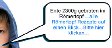 Ente 2300g gebraten im Rmertopf