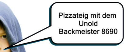 Pizzateig mit dem Unold Backmeister 8690