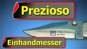 Prezioso Einhandmesser mit Echtholzgriff