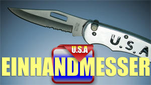 Einhandmesser aus Taiwan mit USA Logo