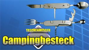 Taschenmesser Campingbesteck Messer Gabel Lffel